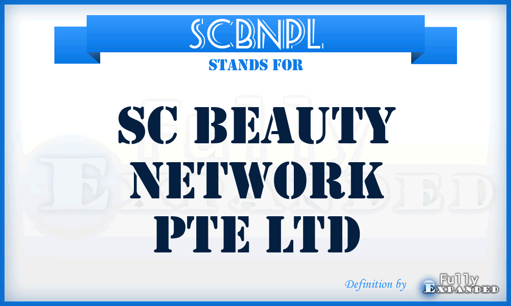 SCBNPL - SC Beauty Network Pte Ltd