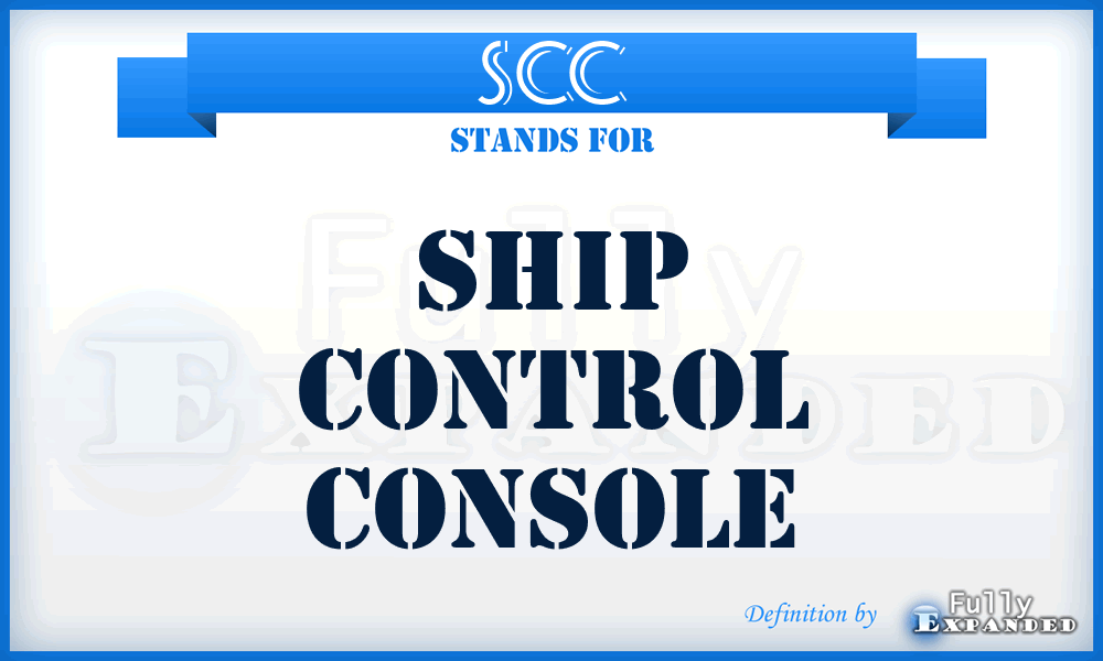 SCC - Ship Control Console