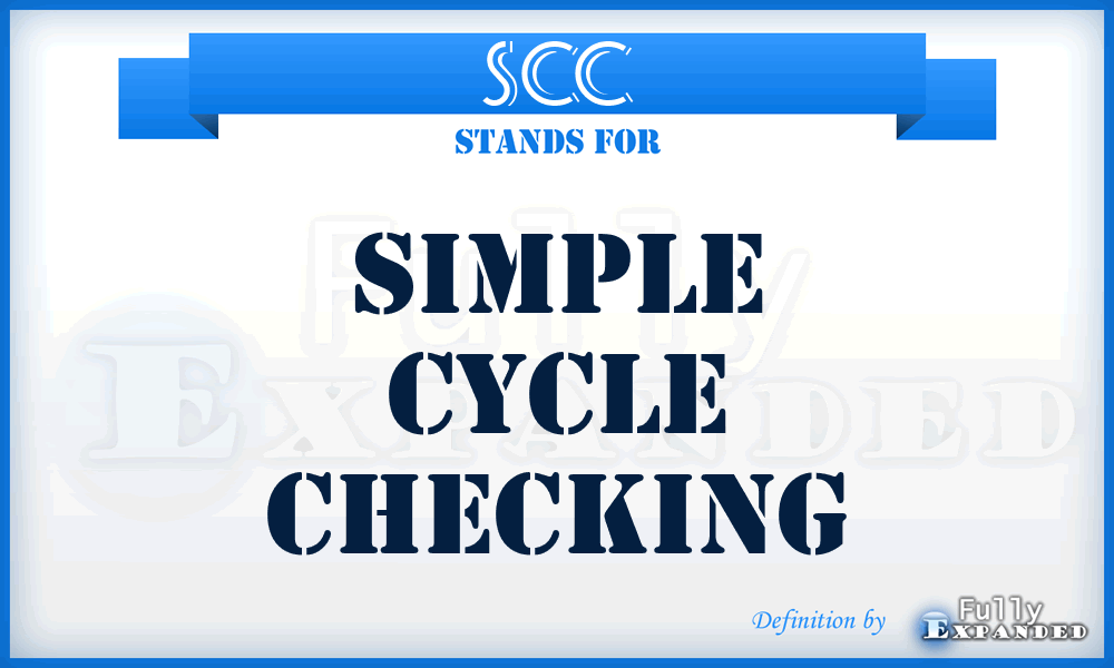 SCC - Simple Cycle Checking