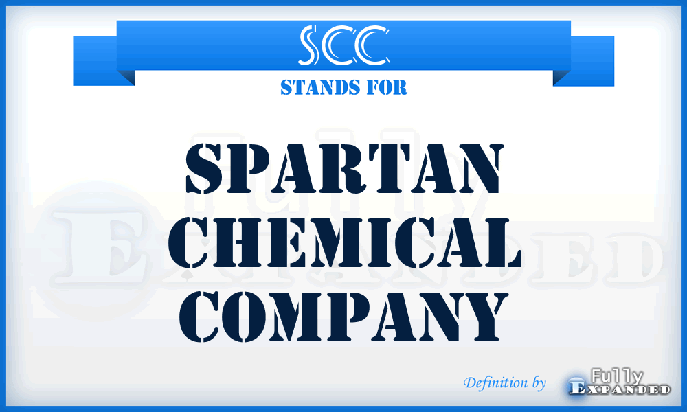 SCC - Spartan Chemical Company