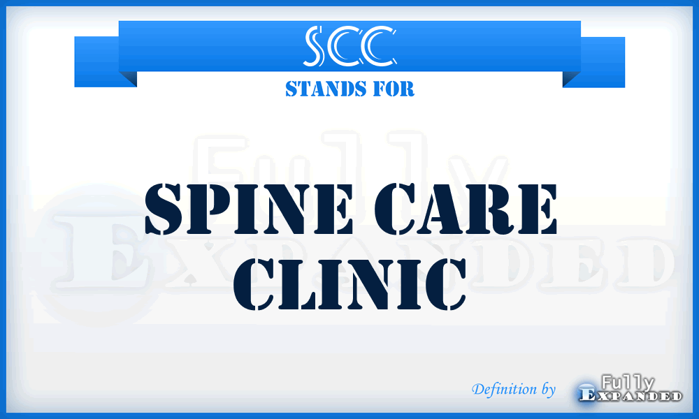 SCC - Spine Care Clinic