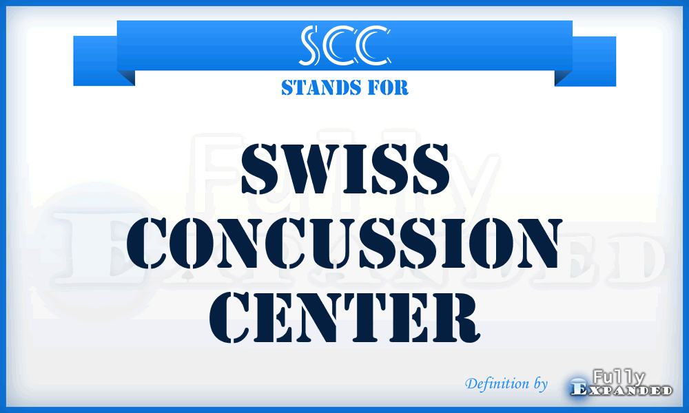 SCC - Swiss Concussion Center