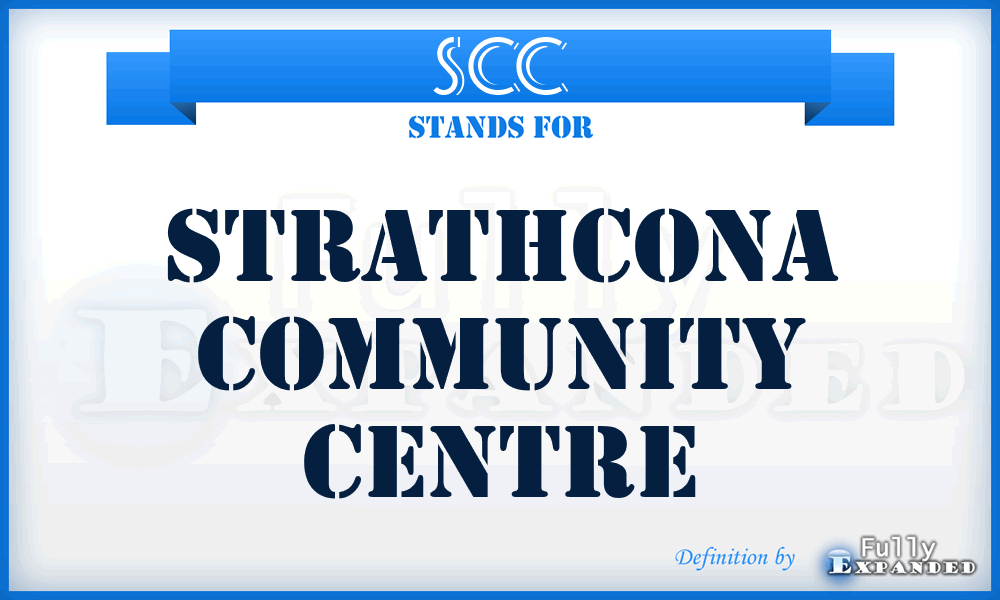 SCC - Strathcona Community Centre