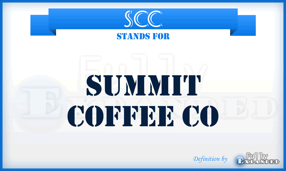 SCC - Summit Coffee Co