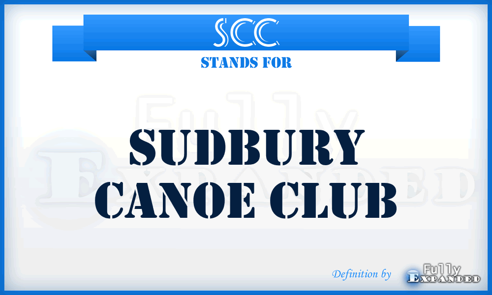 SCC - Sudbury Canoe Club