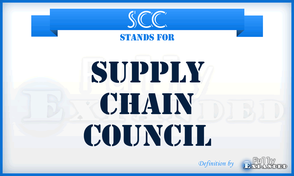 SCC - Supply Chain Council