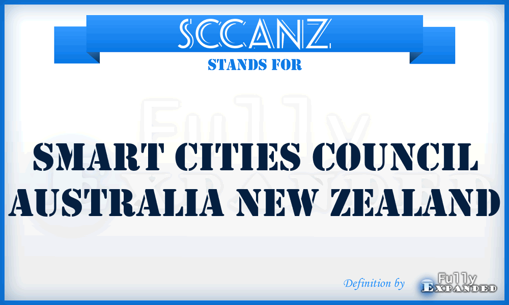 SCCANZ - Smart Cities Council Australia New Zealand