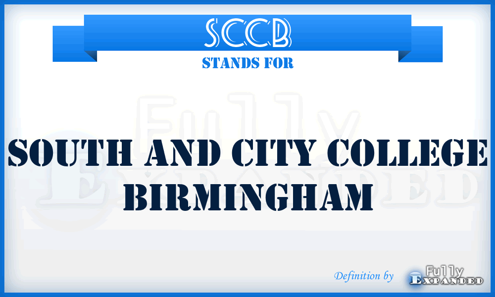 SCCB - South and City College Birmingham