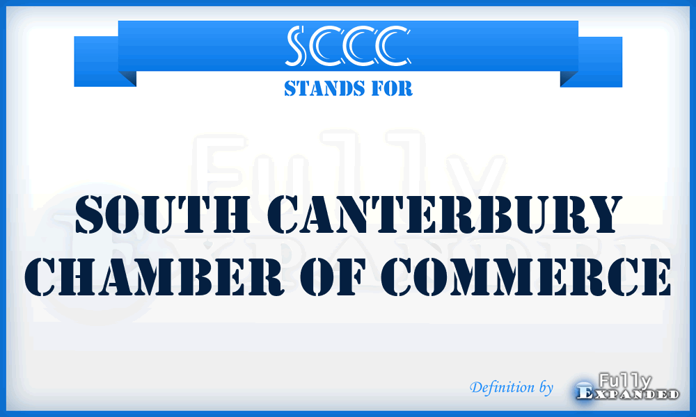 SCCC - South Canterbury Chamber of Commerce