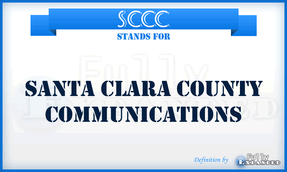 SCCC - Santa Clara County Communications