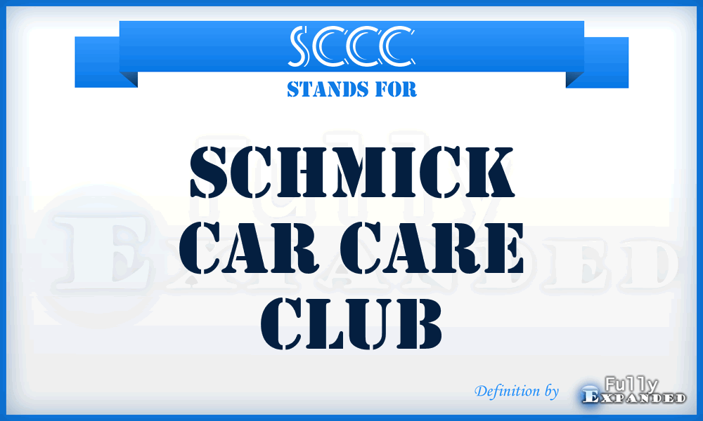 SCCC - Schmick Car Care Club