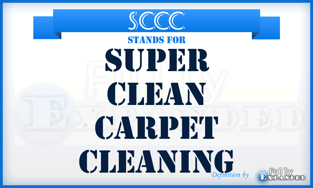 SCCC - Super Clean Carpet Cleaning