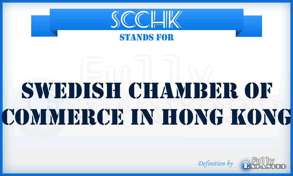 SCCHK - Swedish Chamber of Commerce in Hong Kong