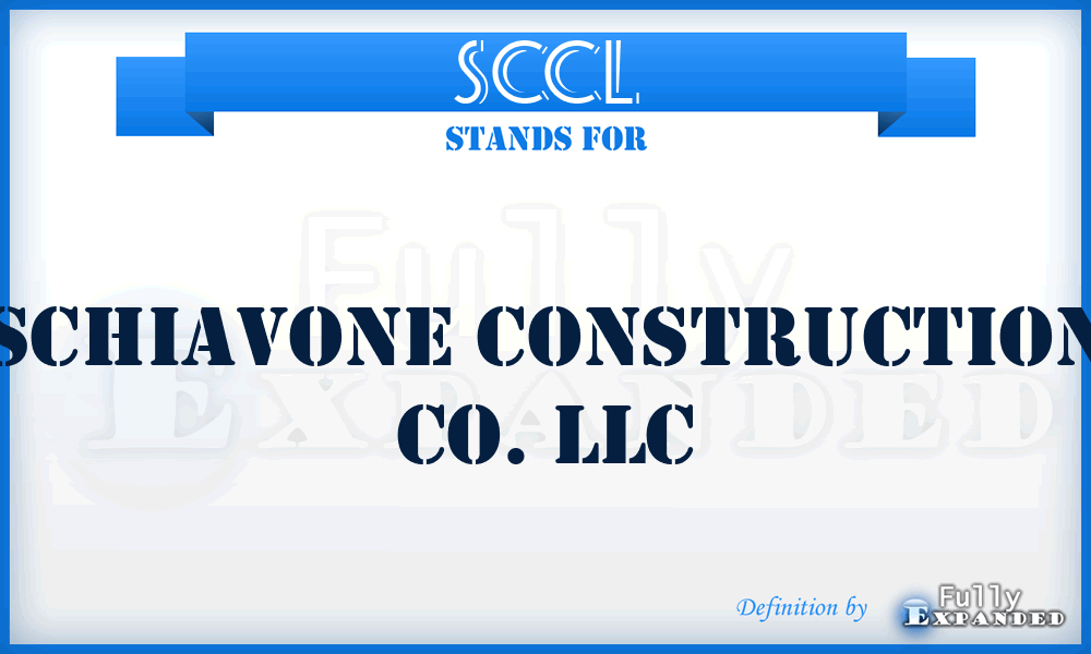 SCCL - Schiavone Construction Co. LLC