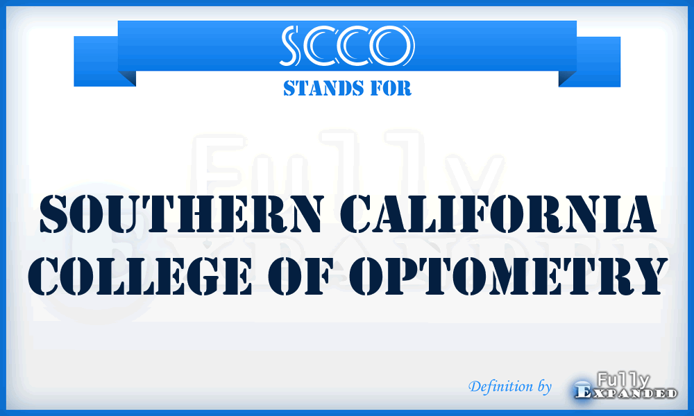 SCCO - Southern California College of Optometry