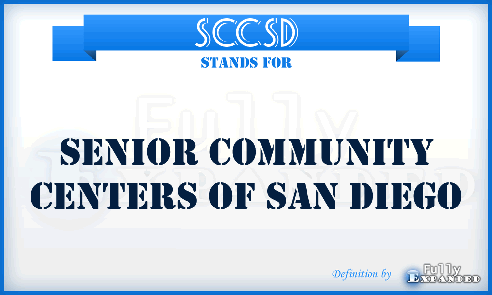 SCCSD - Senior Community Centers of San Diego