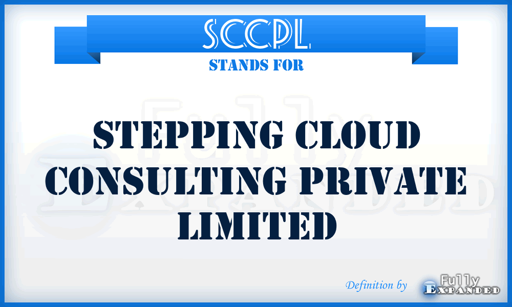 SCCPL - Stepping Cloud Consulting Private Limited