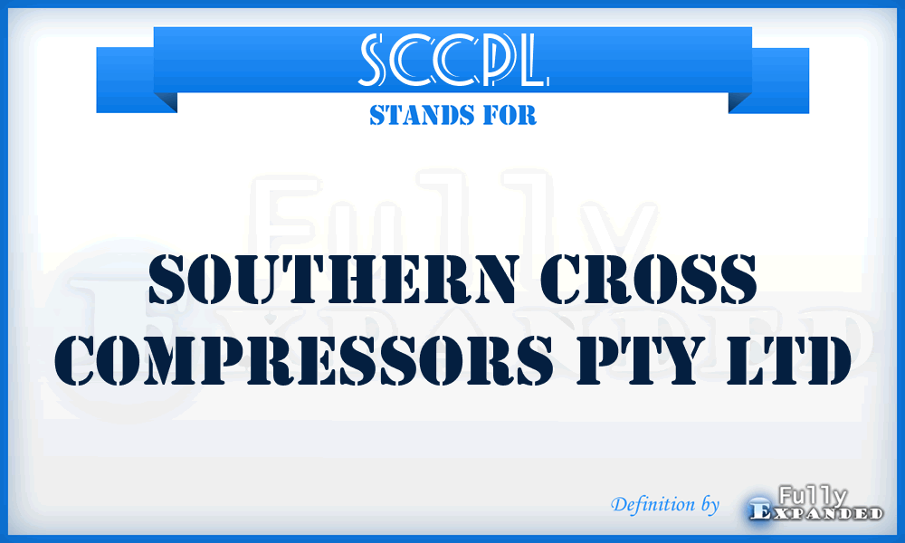 SCCPL - Southern Cross Compressors Pty Ltd