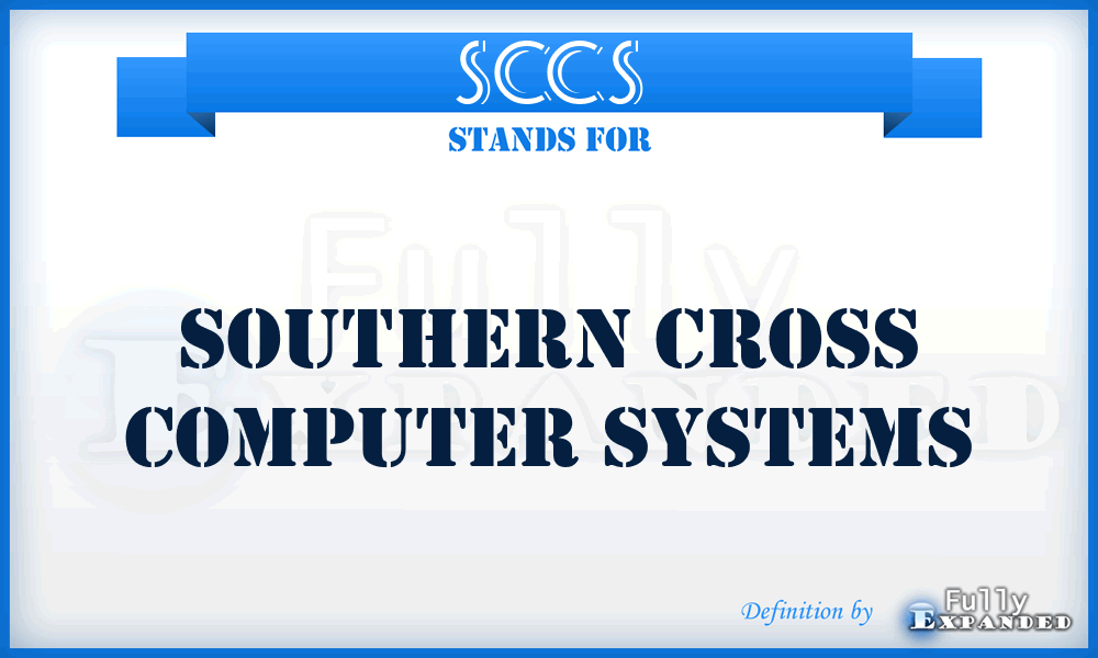 SCCS - Southern Cross Computer Systems