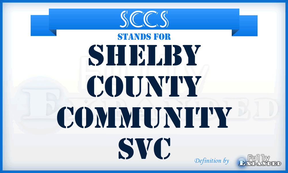 SCCS - Shelby County Community Svc