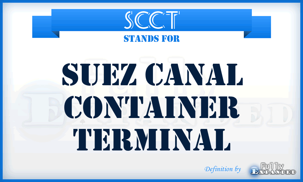 SCCT - Suez Canal Container Terminal