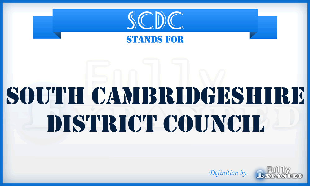 SCDC - South Cambridgeshire District Council