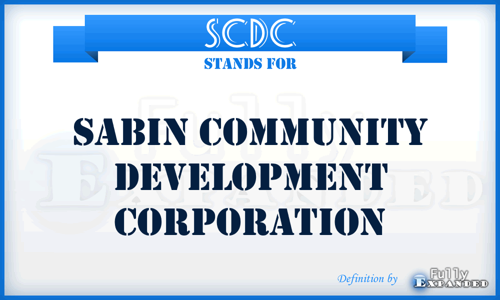 SCDC - Sabin Community Development Corporation