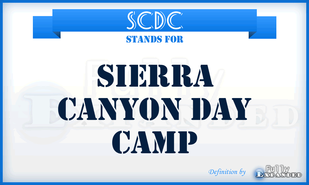 SCDC - Sierra Canyon Day Camp