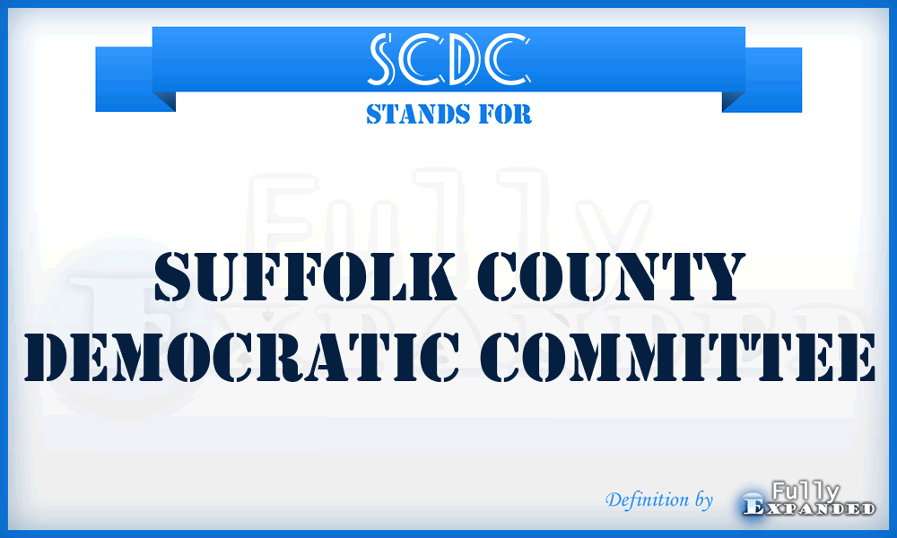 SCDC - Suffolk County Democratic Committee