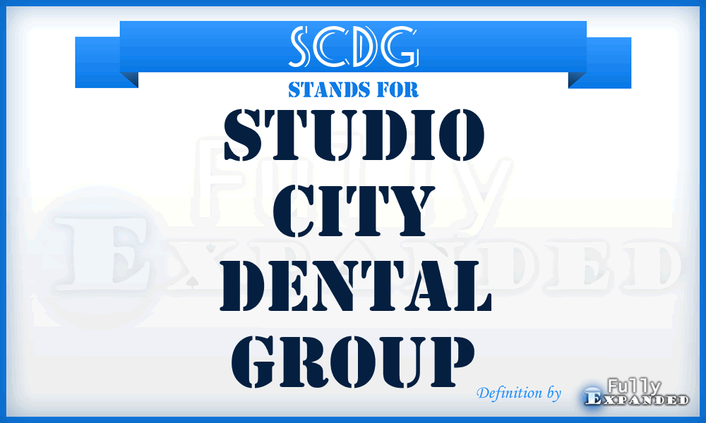 SCDG - Studio City Dental Group