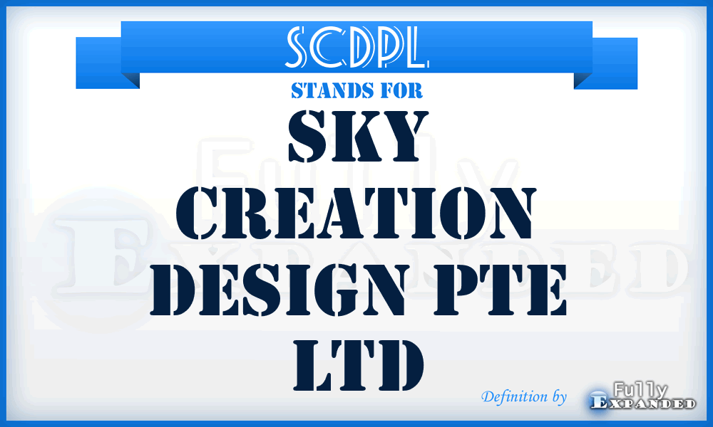 SCDPL - Sky Creation Design Pte Ltd