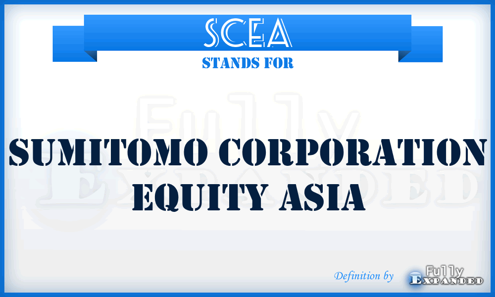 SCEA - Sumitomo Corporation Equity Asia