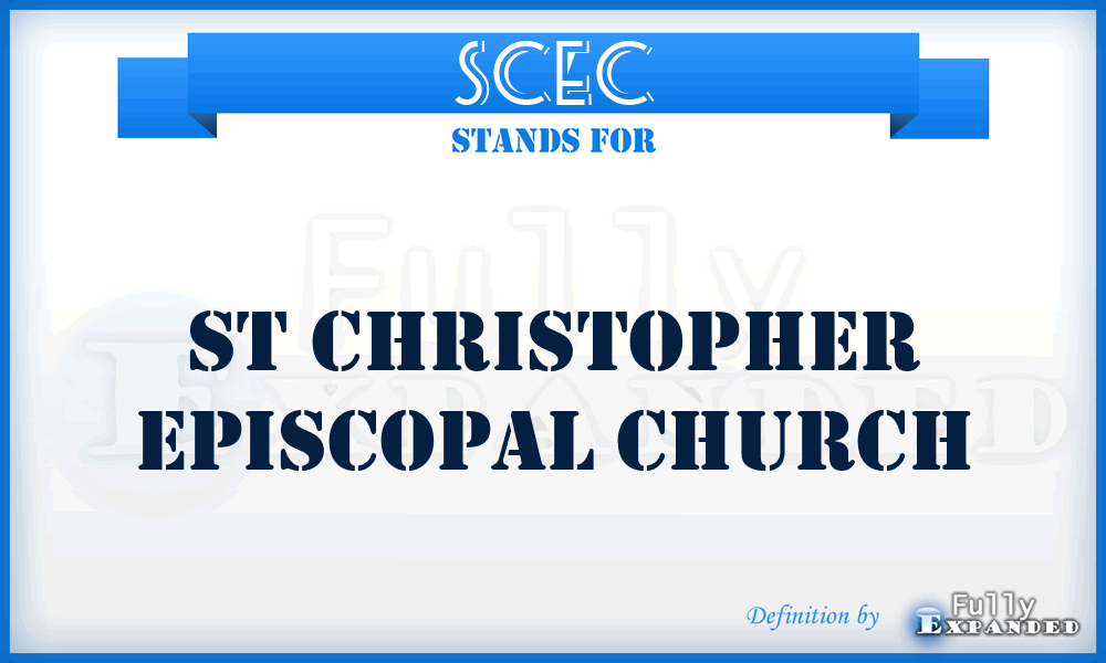 SCEC - St Christopher Episcopal Church