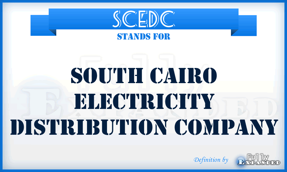SCEDC - South Cairo Electricity Distribution Company