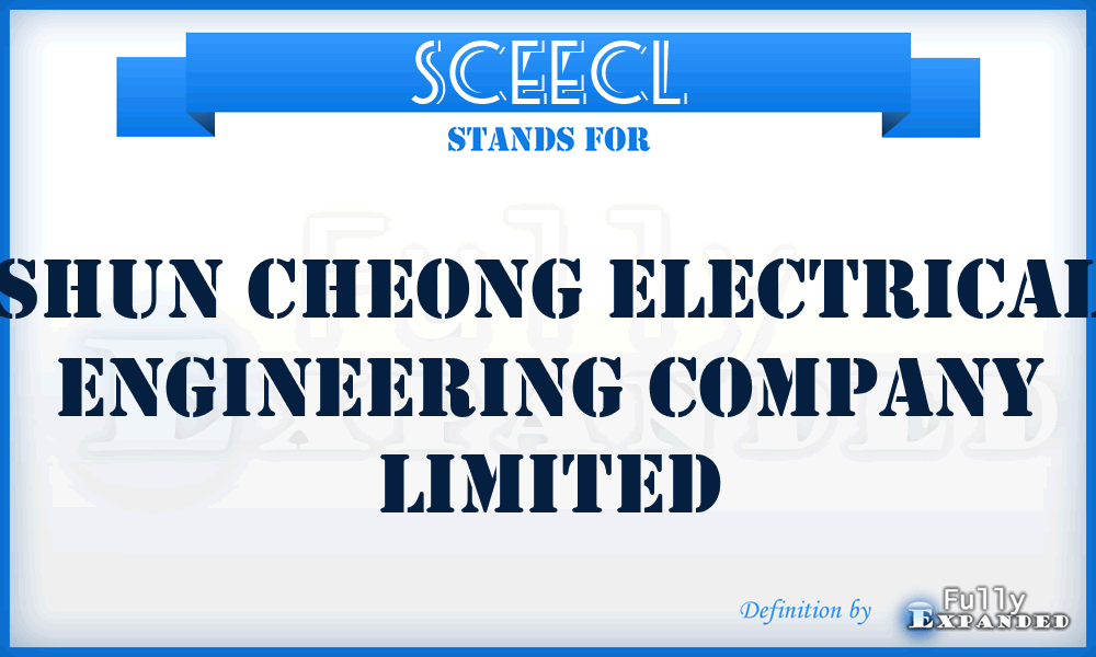 SCEECL - Shun Cheong Electrical Engineering Company Limited