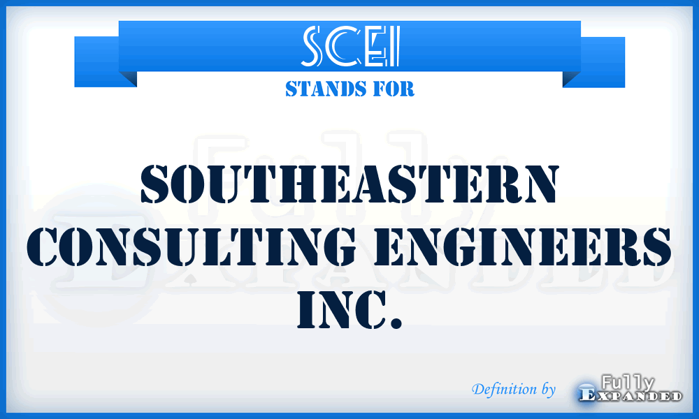 SCEI - Southeastern Consulting Engineers Inc.