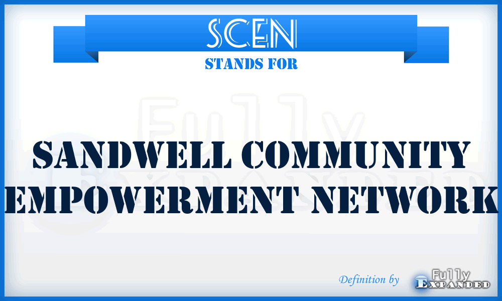SCEN - Sandwell Community Empowerment Network