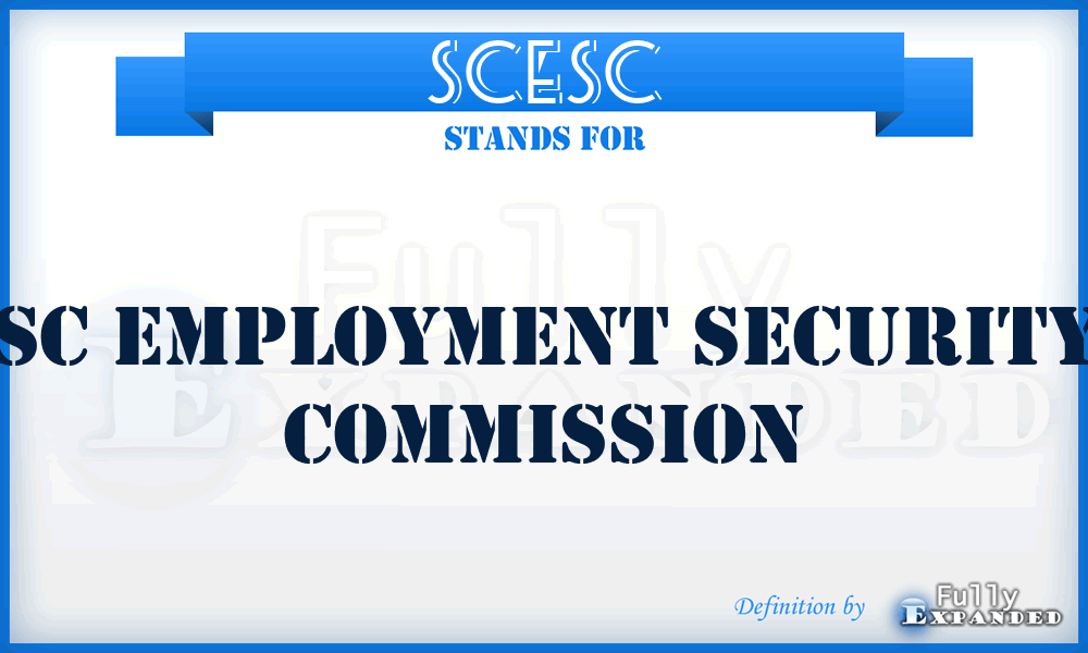 SCESC - SC Employment Security Commission