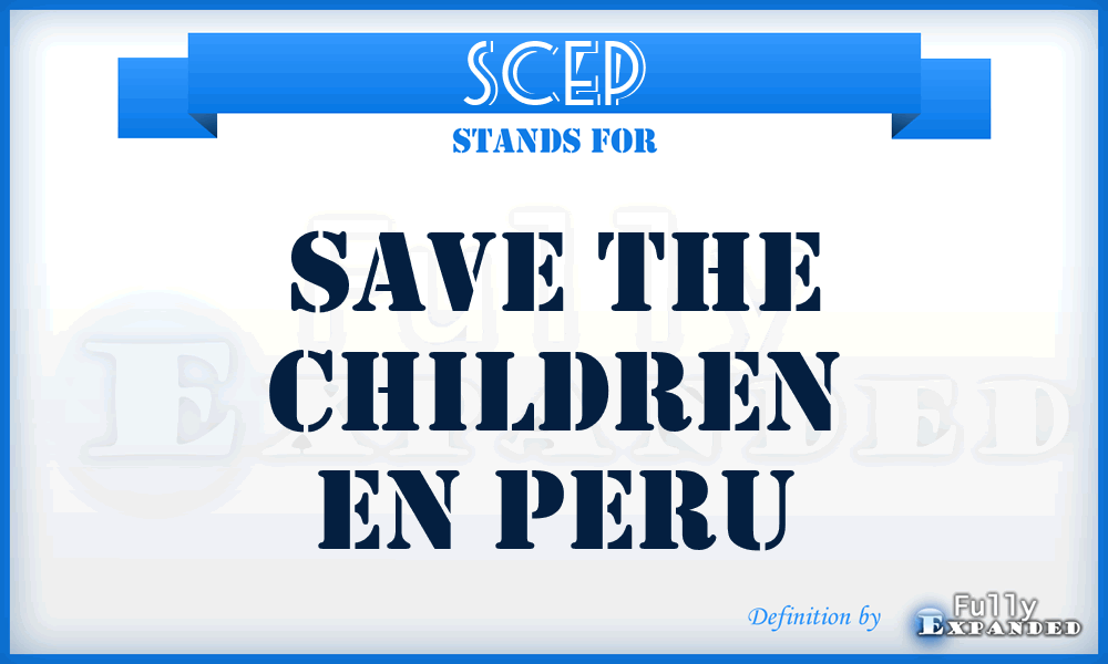 SCEP - Save the Children En Peru