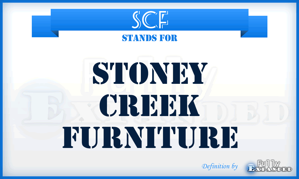 SCF - Stoney Creek Furniture