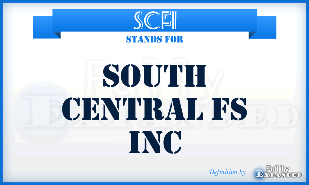 SCFI - South Central Fs Inc