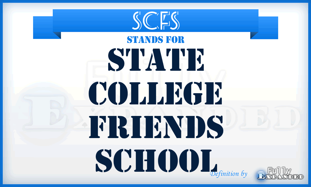 SCFS - State College Friends School