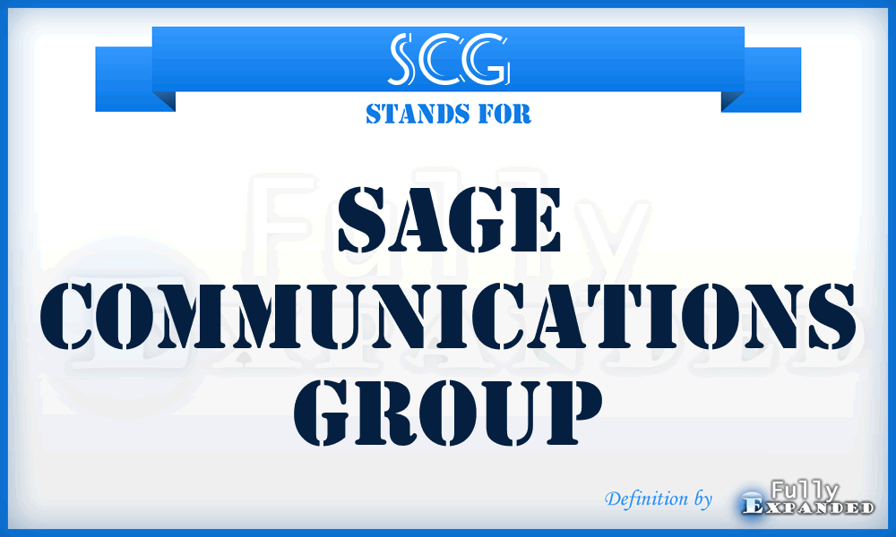 SCG - Sage Communications Group