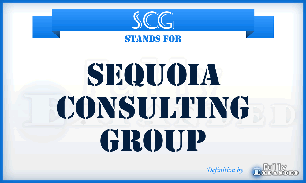 SCG - Sequoia Consulting Group