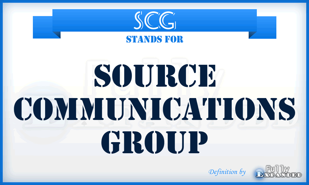 SCG - Source Communications Group