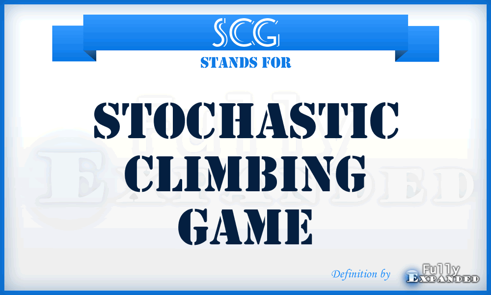 SCG - Stochastic Climbing Game