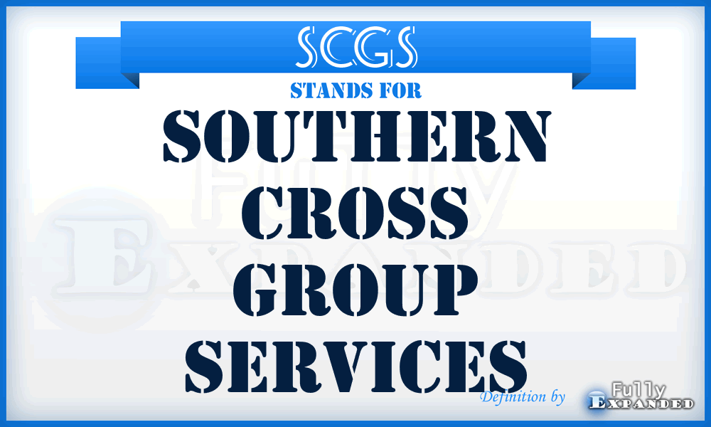 SCGS - Southern Cross Group Services