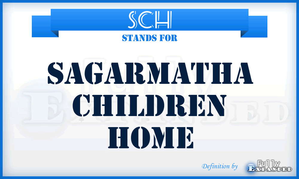 SCH - Sagarmatha Children Home