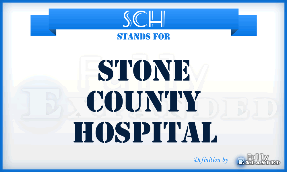 SCH - Stone County Hospital