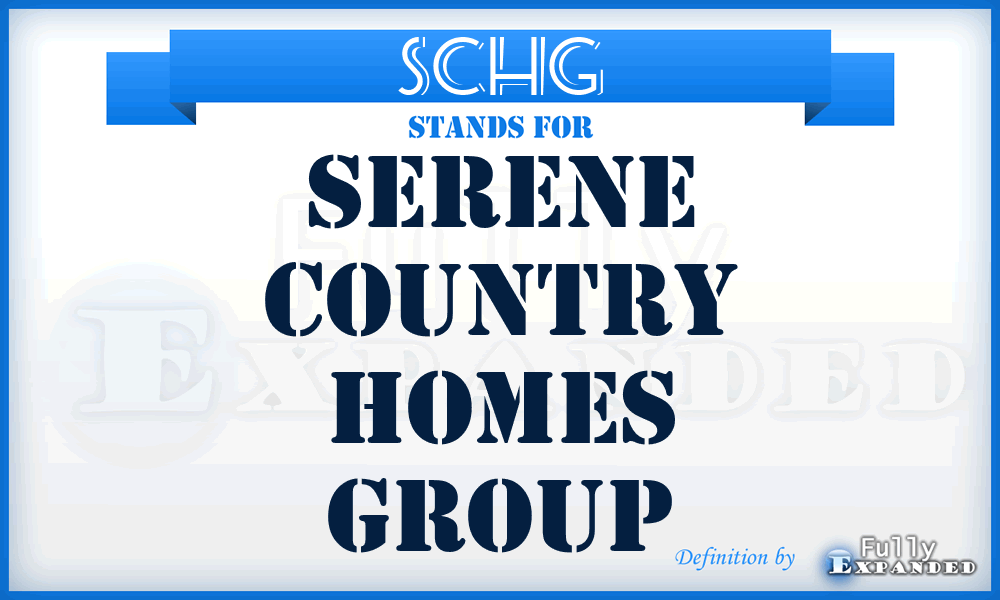 SCHG - Serene Country Homes Group